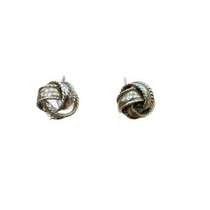 kay Jewelers Sterling Silver and Knot Earrings